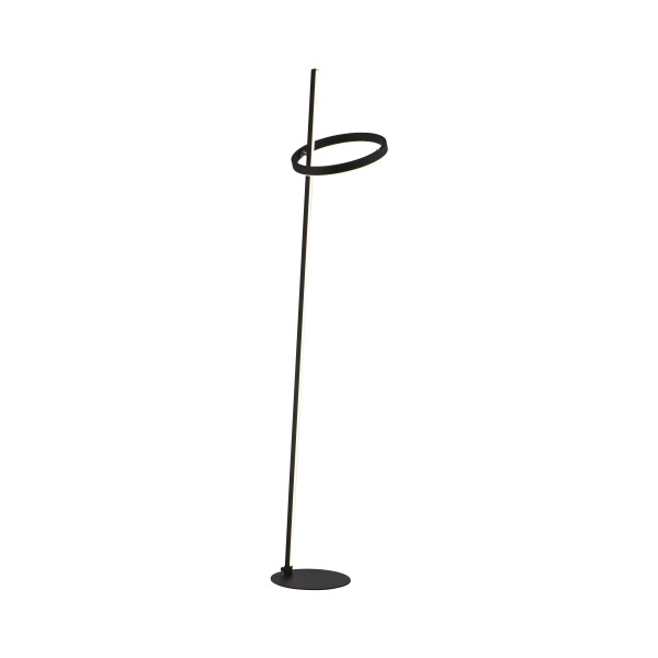 Stehleuchte LED RITUS in schwarz aus Aluminium