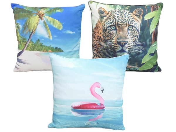 Kissen OUTDOOR ANIMALS in mehrfarbig aus Polyester