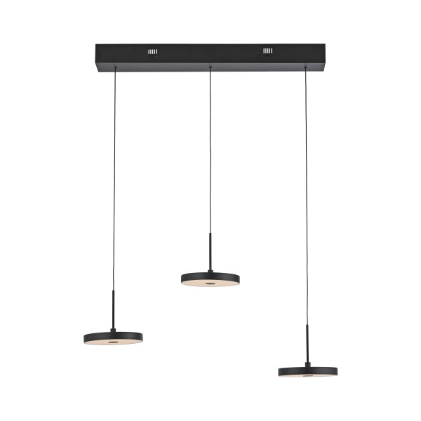 Pendelleuchte LED PLATA in schwarz aus Metall