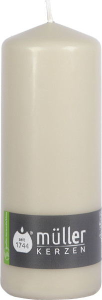 Stumpenkerze SAND in sand aus Wachs