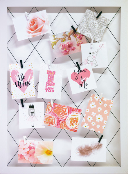 Fotohalter MULTISHOTS MINI in weiß aus MDF