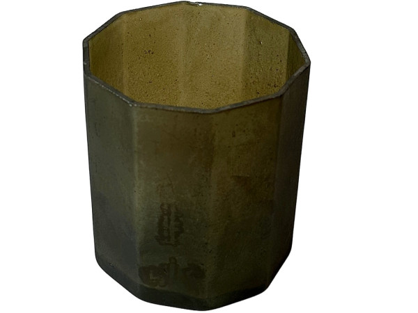 Teelichthalter OCTAGON in grün aus Glas