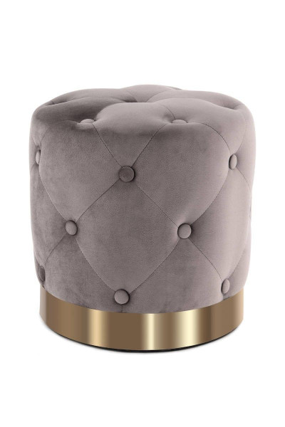 Hocker PIANO in taupe aus Polyester