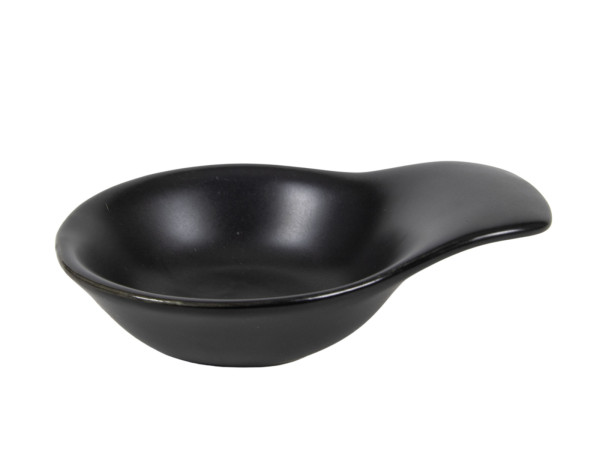 Dipschale BLACKY in schwarz aus Steinzeug