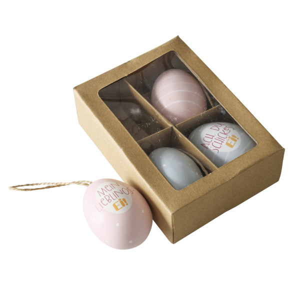 Dekohänger EIERLEI in mehrfarbig aus Materialmix