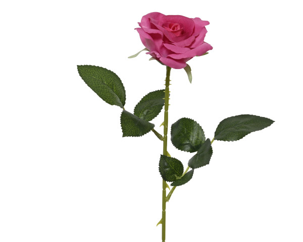 Kunstblume ROSE in pink aus Polyester