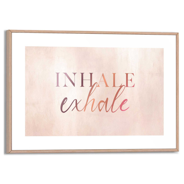 Bild INHALE EXHALE in mehrfarbig
