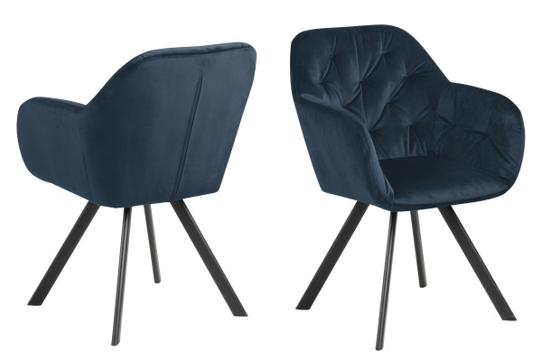 Armlehnstuhl LOLA in blau