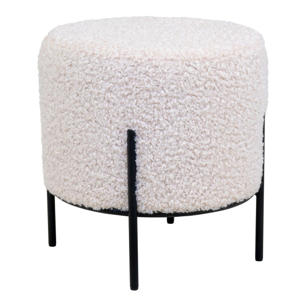 Pouf DROP ALFORD in weiß