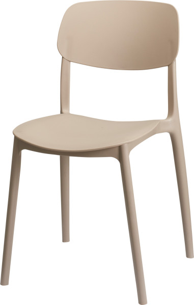 Gartenstuhl FELIX taupe in taupe aus Polypropylen