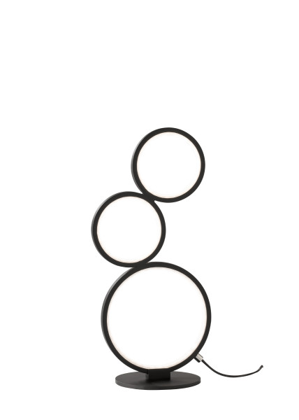 Tischleuchte RONDO in schwarz aus Metall