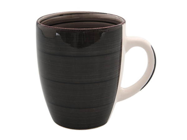 Kaffeebecher INDUSTRIAL in schwarz aus Keramik