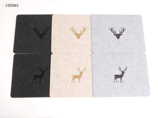 Tischset FILZ DEER in mehrfarbig aus Filz