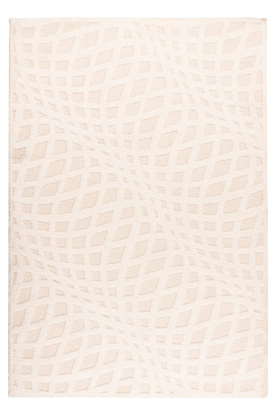 Teppich LOTUS elfenbein in elfenbein aus Polyester