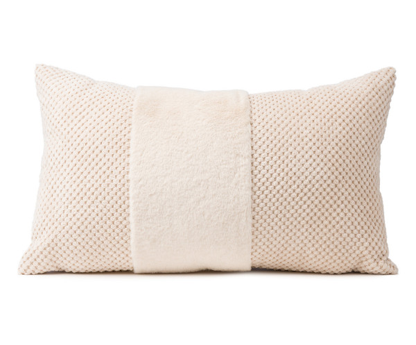 Kissen SVELA creme in creme aus Polyester