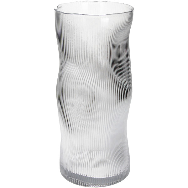 Vase STRIPE klar in transparent aus Glas