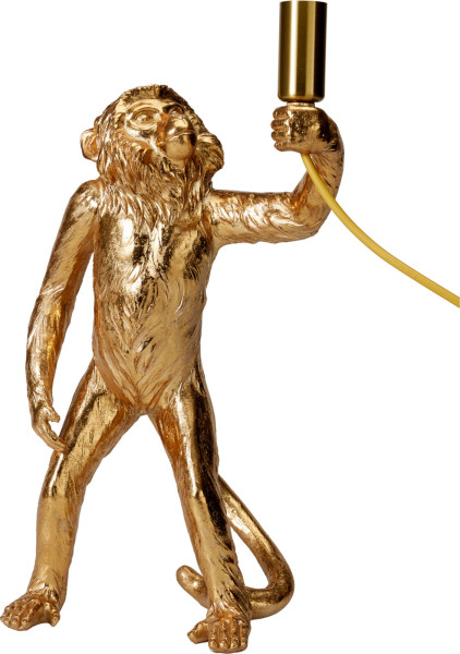 Tischleuchte MONKEY in goldfarben aus Polystone