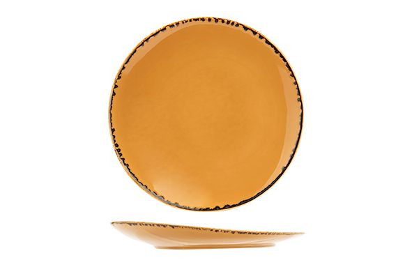 Dessertteller caramel in braun