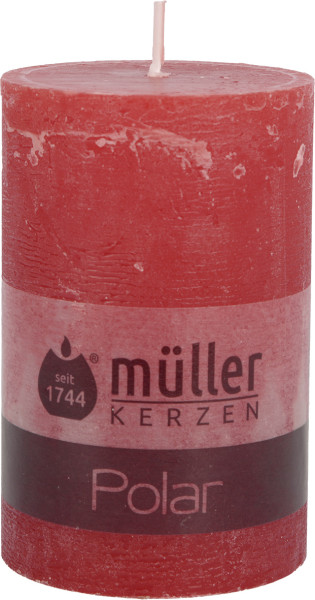 Stumpenkerze POLAR rot