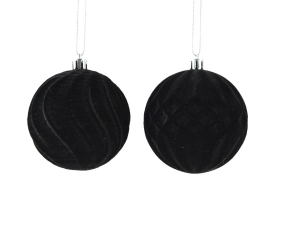 Weihnachtskugel DARK in schwarz aus Kunststoff