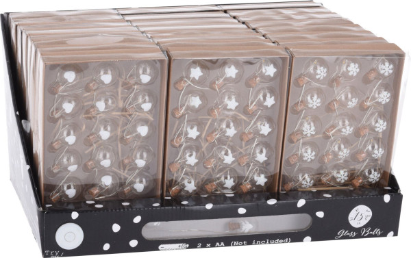 Lichterkette LED GIRLANDE in mehrfarbig aus Glas