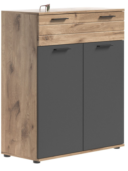 Schuhkommode MASON in mehrfarbig aus MDF furniert