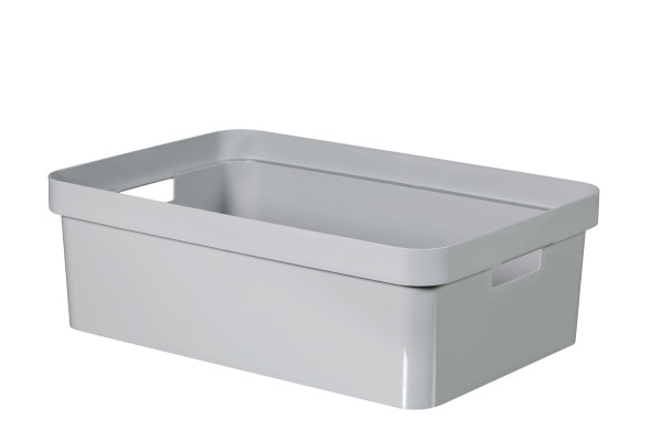 Box infinity RECYCLING 11L in grau aus Polypropylen