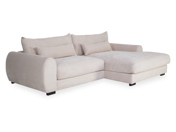 Polsterecke MARC in creme aus Stoff