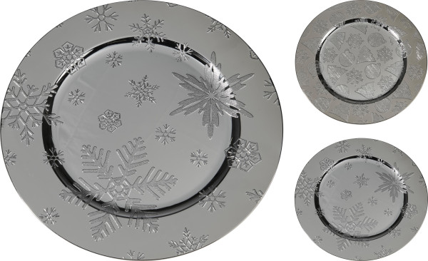 Platzteller HOLLY silber