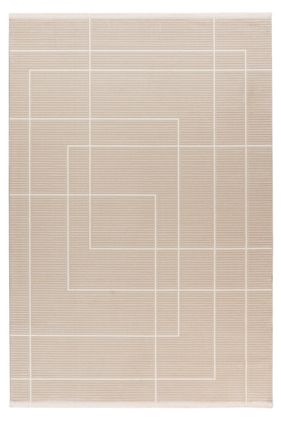Teppich ELIF beige in beige aus Mischgewebe