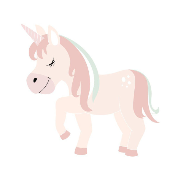 Bild PINK UNICORN in rosa aus Holz