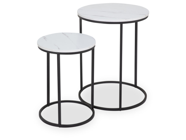 Beistelltisch RAELENE in weiß aus Dekor