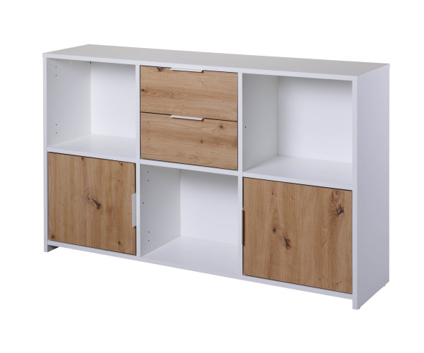 Kommode Pepeto in weiß aus Dekor