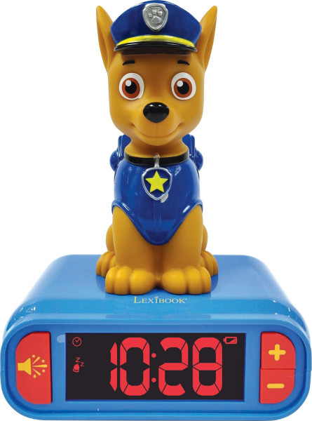 PAW PATROL Radiowecker Chase in blau aus Kunststoff
