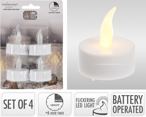 Teelichter-Set LED X-MAS