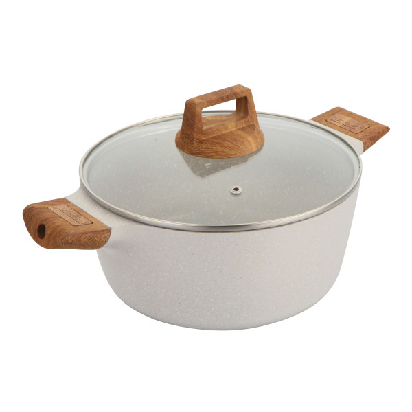 Topf mit Deckel NATURALLY in mehrfarbig aus Materialmix