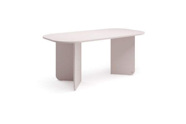 Esstisch TOM TAILOR ROUNDED TABLE L in taupe aus Dekor