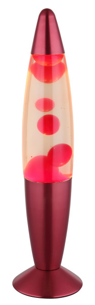 Lavaleuchte LED BUBBLE rot