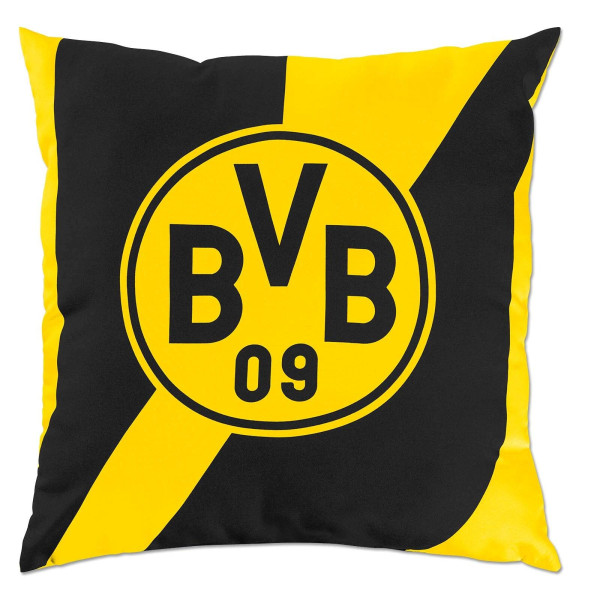 Kissen BVB schwarz/gelb in mehrfarbig aus Baumwolle