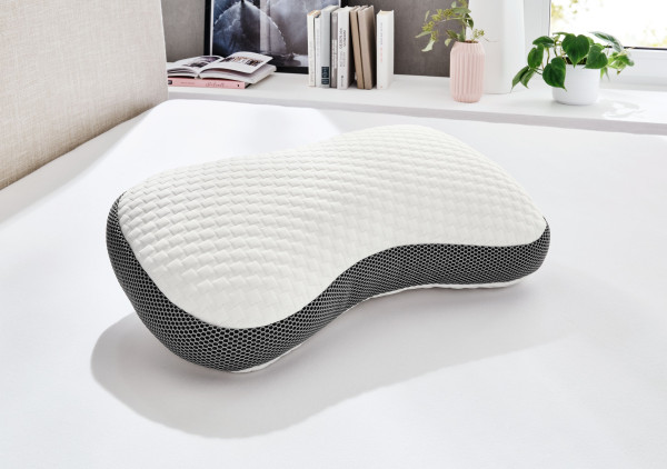 Viskokissen ATON in weiß aus Polyester