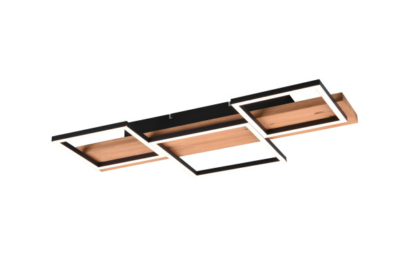 Deckenleuchte HARPER in schwarz aus Materialmix