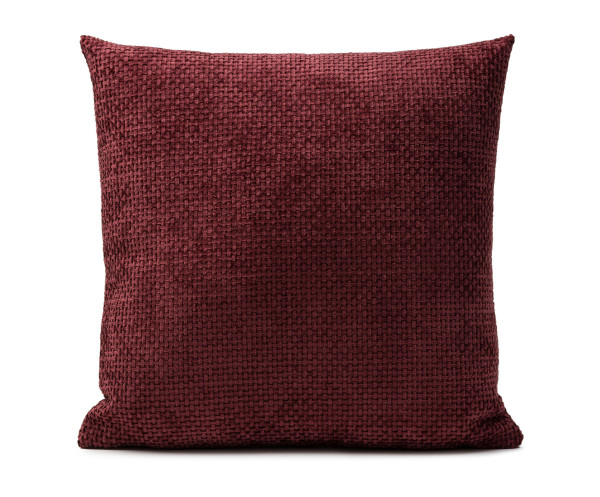 Kissen VERA bordeaux in bordeaux aus Polyester