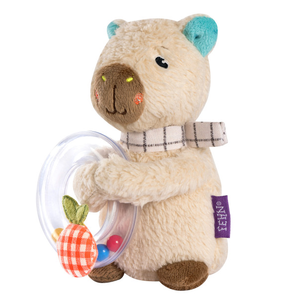 Rasselring FEHN Capybara Clara in mehrfarbig aus Materialmix