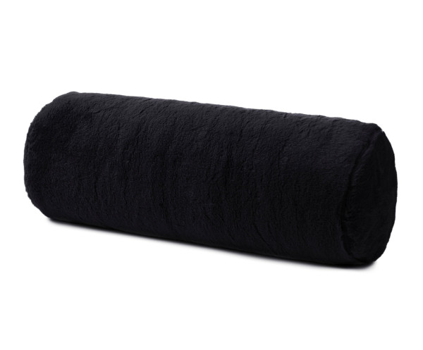 Kissenrolle LA PIT schwarz in schwarz aus Polyester