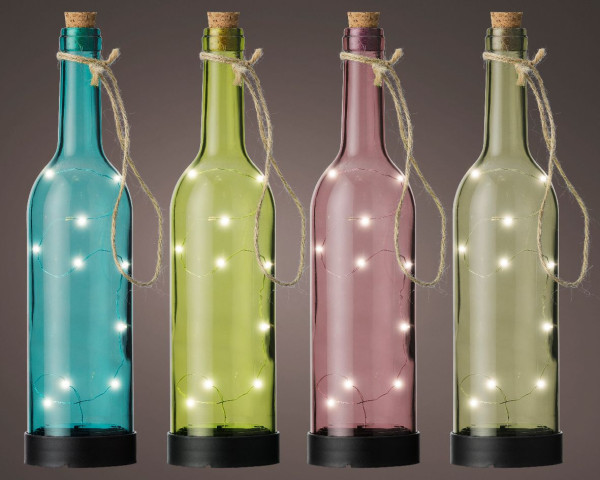 Gartenbeleuchtung LED in mehrfarbig aus Glas
