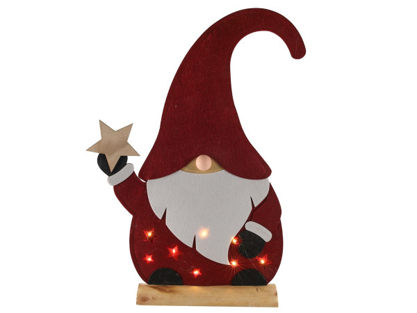 Wichtel LED X-MAS in mehrfarbig aus Filz