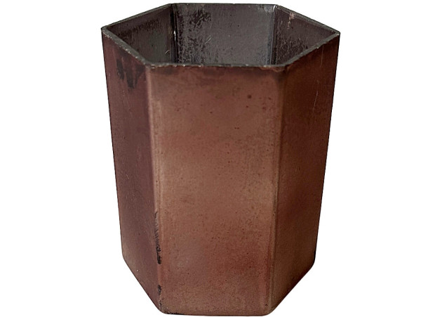 Teelichthalter SQUARE in Rost aus Glas