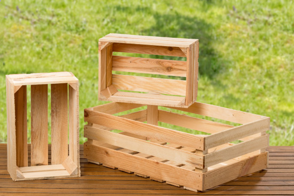 Holzkiste FRUITS natur