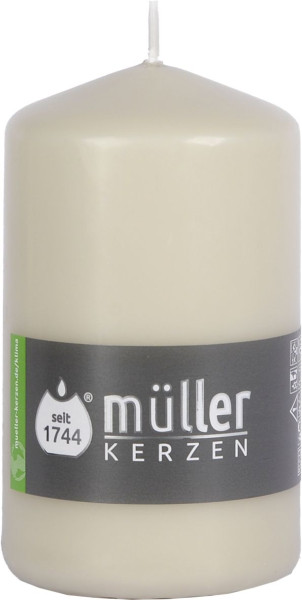 Stumpenkerze SAND in sand aus Wachs