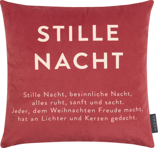 Kissenhülle WORDART XMAS in mehrfarbig aus Polyester
